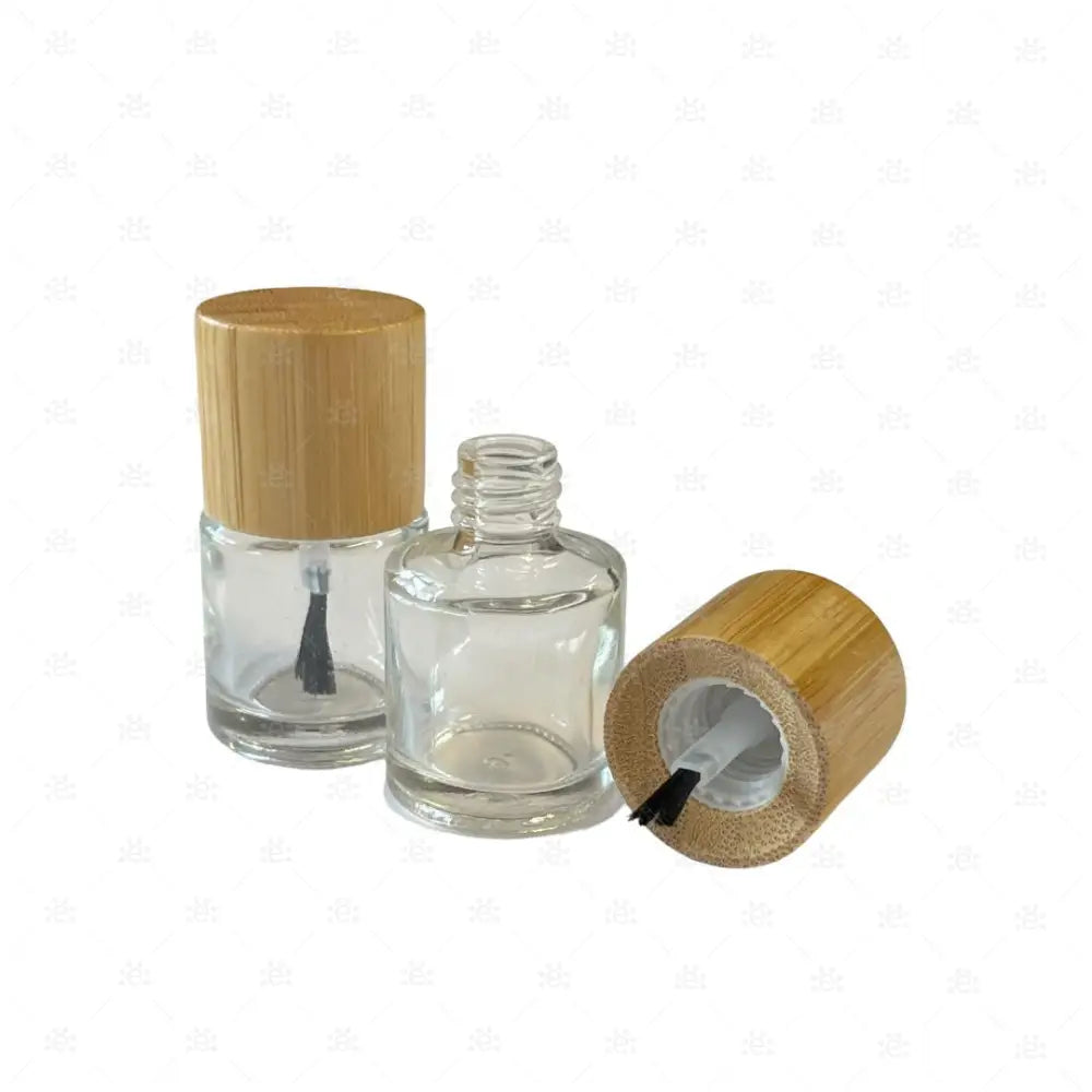 10Ml Pinselgläsli Mit Bambusdeckel - Einzel Glass Jars