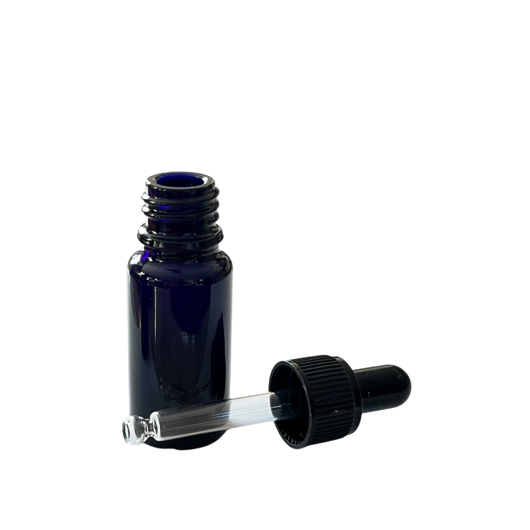 Pipettenfläschli, 10ml Blauglas - einzel