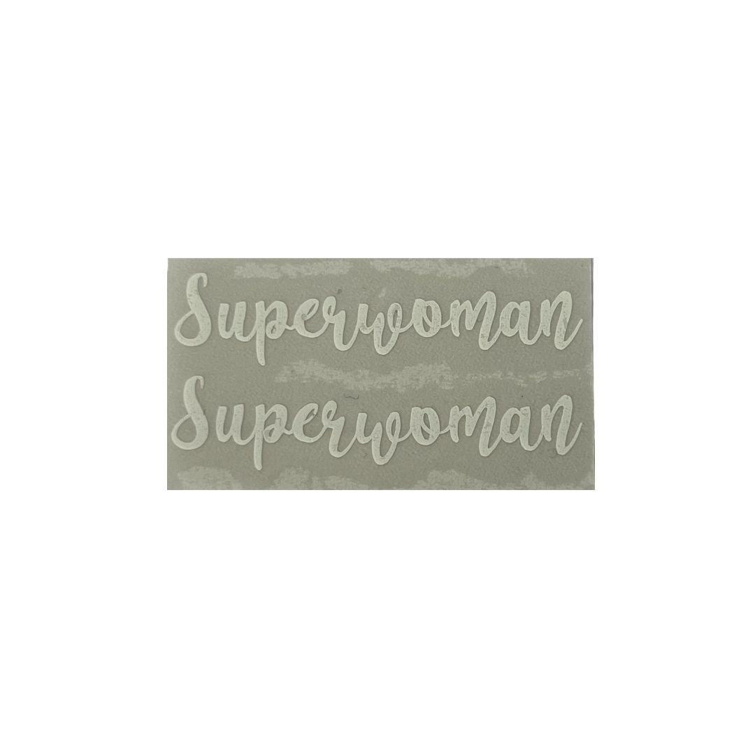 Rollerbeschriftungen doppel "Superwoman", weiss
