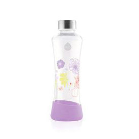 Trinkflasche, Equa Squeeze Lilly, 550ml, Borosilikatglas