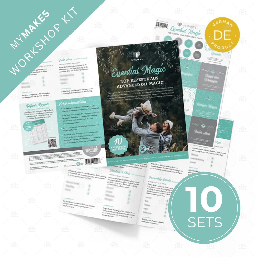 MyMakes "Essential Oil Magic - Top Rezepte" (Make & Take Workshop 10er Set) - deutsch