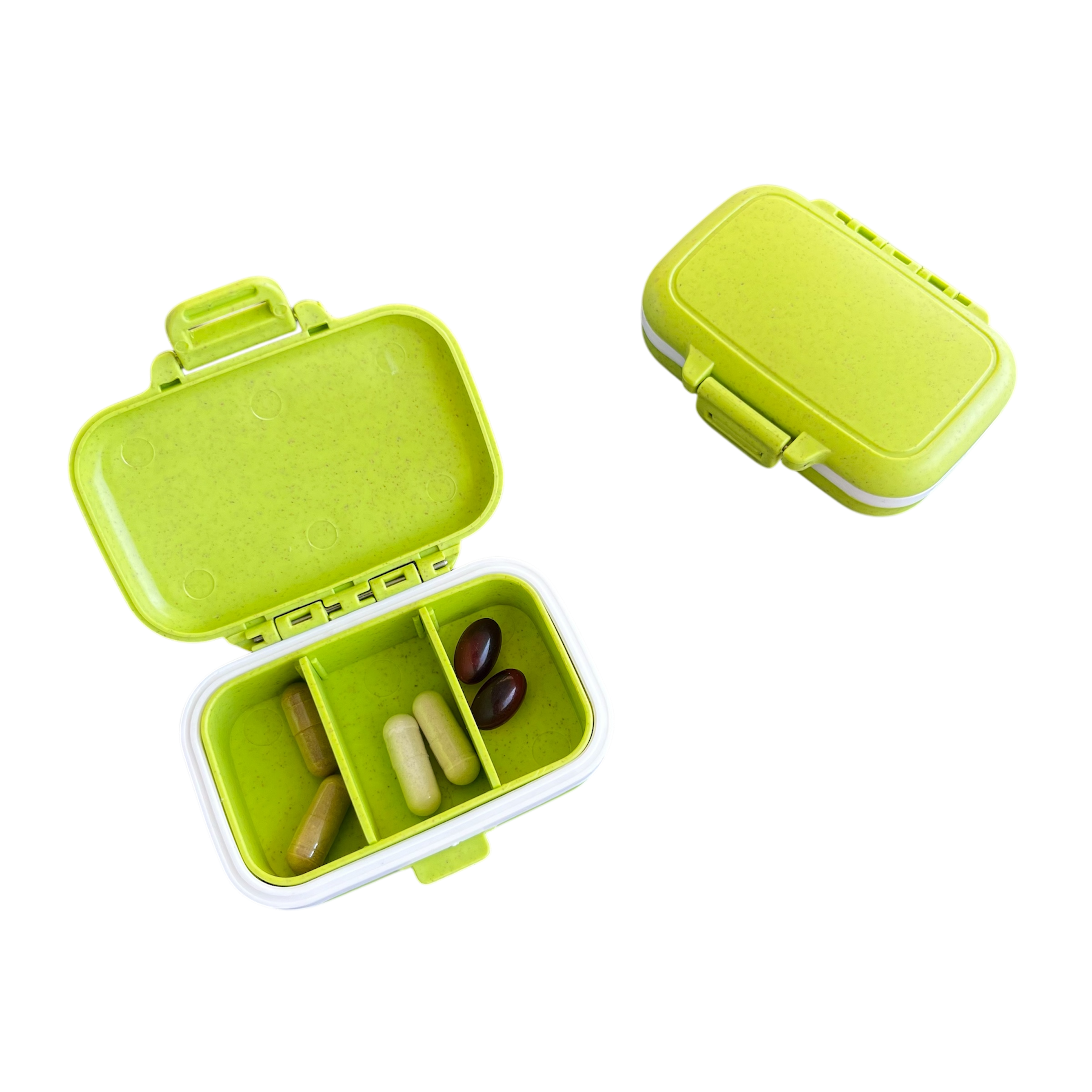 Mini Organizer Nahrungsergänzung, hellgrün melange