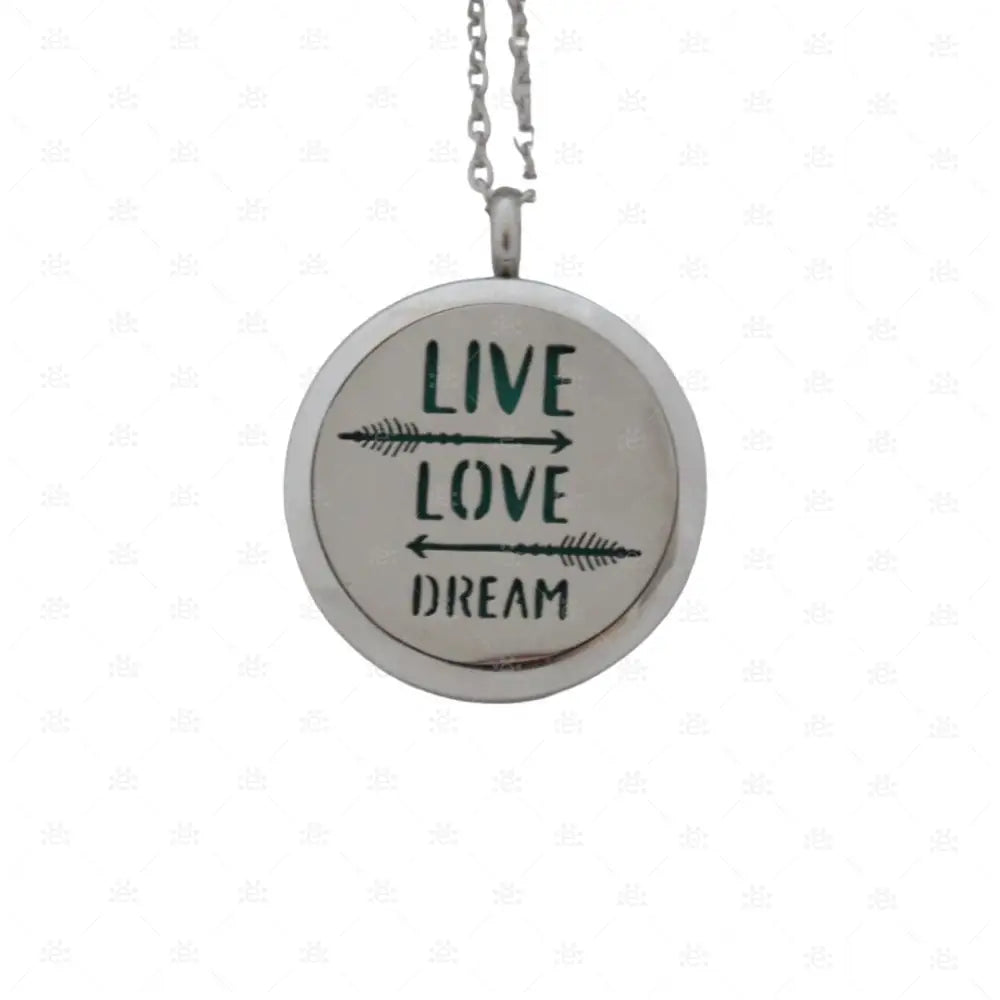 Amulett ’Live Love Dream’ Mit Kette Jewellery