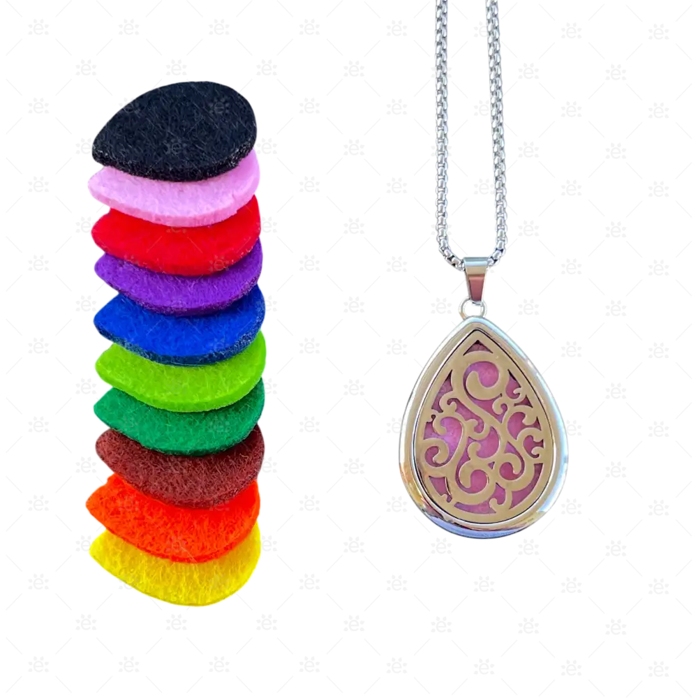 Amulett Tropfen ’Ornament’ mit Kette Jewellery