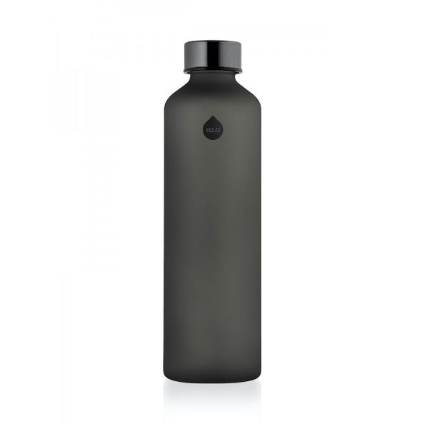 Ersatzdeckel für alle Equa Trinkflaschen aus Glas, schwarz, schwarzer Tropfen