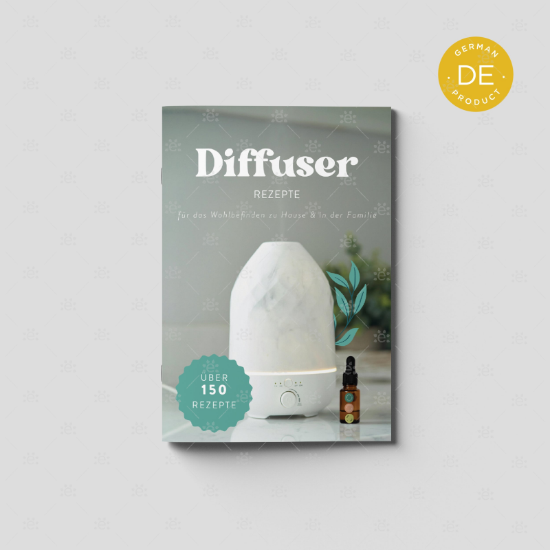 Diffuser Blend Recipes Booklet - for home & family wellness - GERMAN