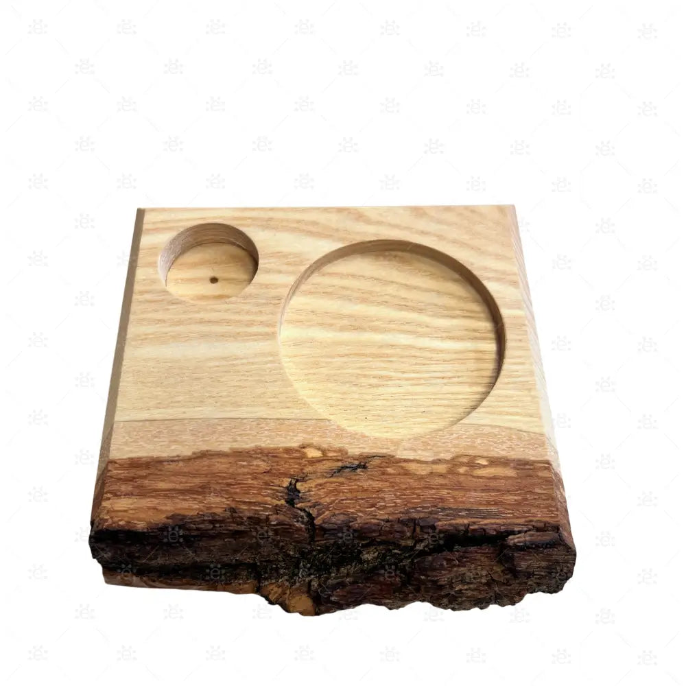 Duftstein Set Esche mit Rinde und Karoherz Cases & Displays