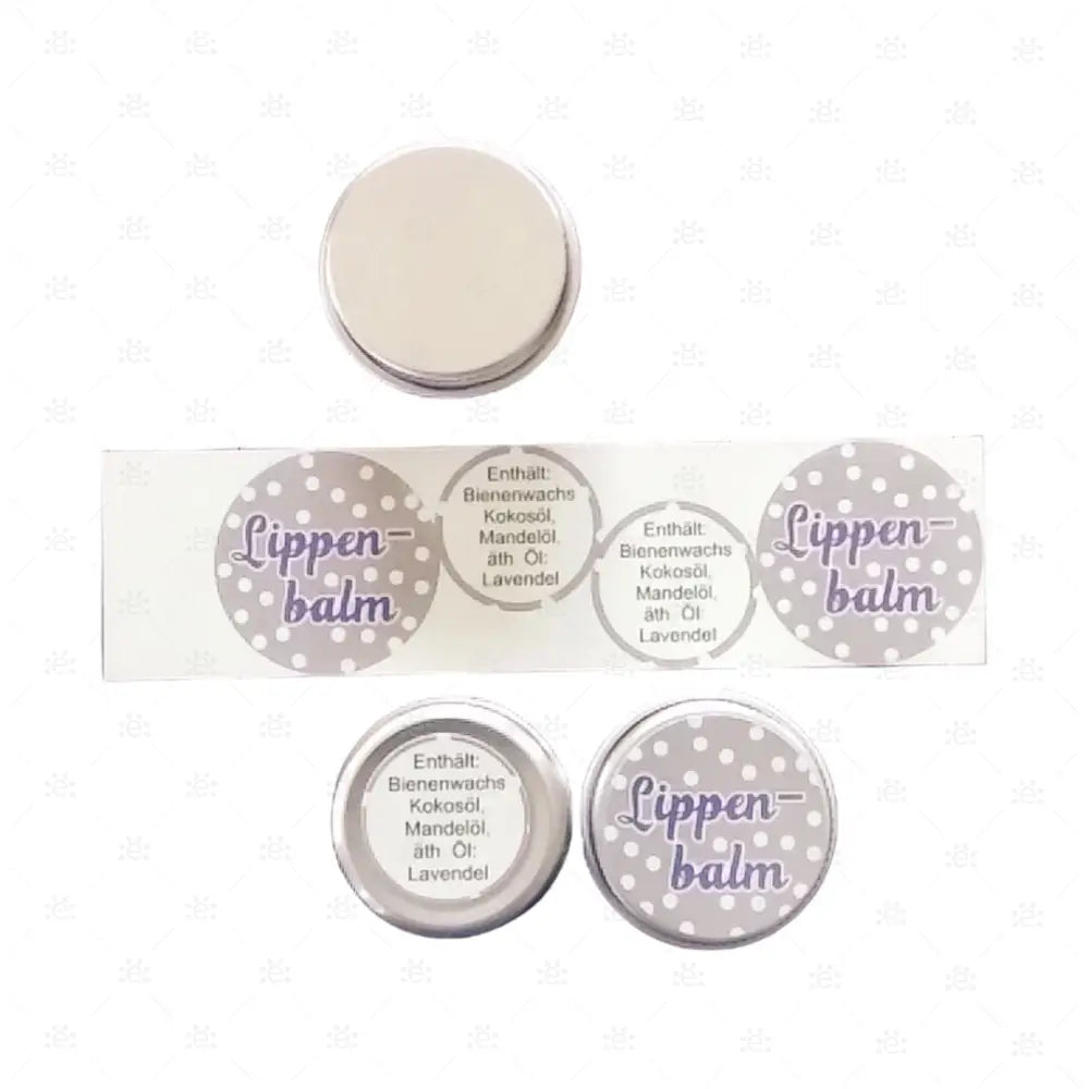 Etiketten Für Lippenbalm Mit Lavendelöl Doppel - Deutsch Labels