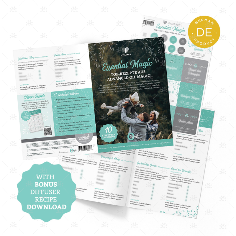 MyMakes: Essential Oil Magic - Top Recipes (Single Set) - GERMAN Brochure