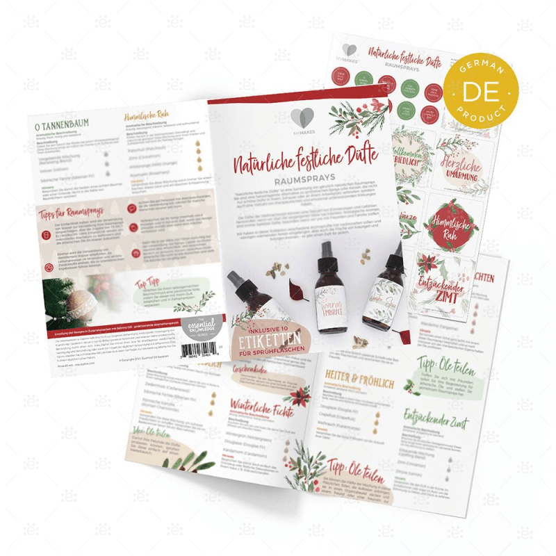 Mymakes:  Naturally Festive Scents - Room Sprays (Single Set) German
