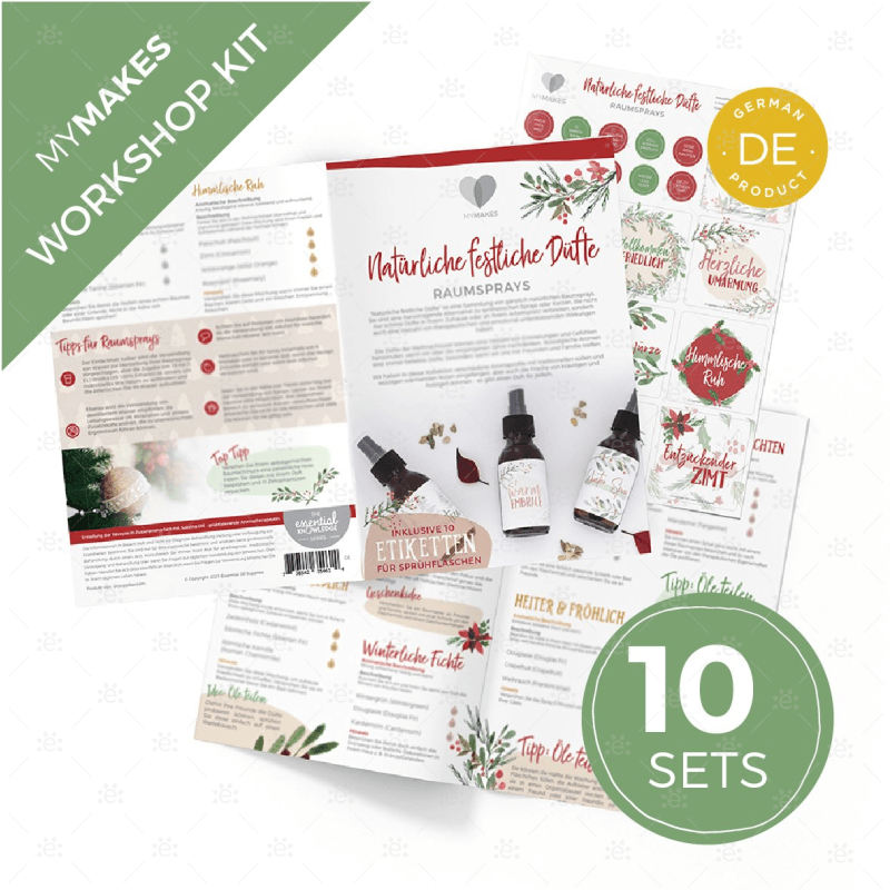 Mymakes:  Naturally Festive Scents - Room Sprays (Workshop Set) German