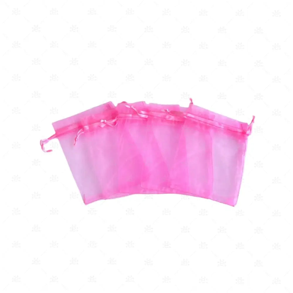 Organzasäckli 9 x 12cm pink (5er Pack)