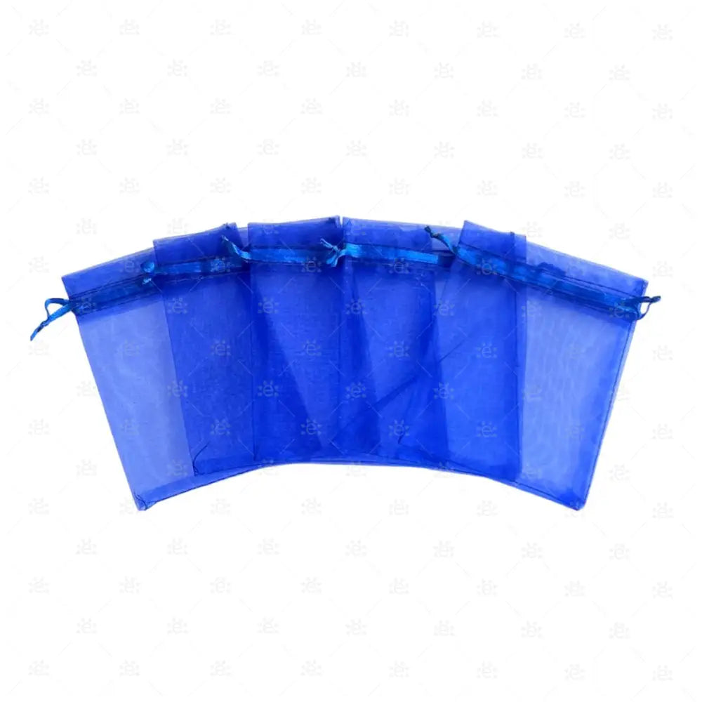 Organzasäckli 9 x 12cm royal (5er Pack)