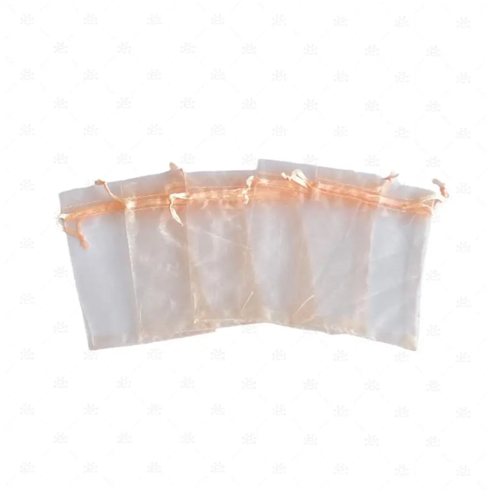 Organzasäckli 9 x 12cm zartrosa (5er Pack)