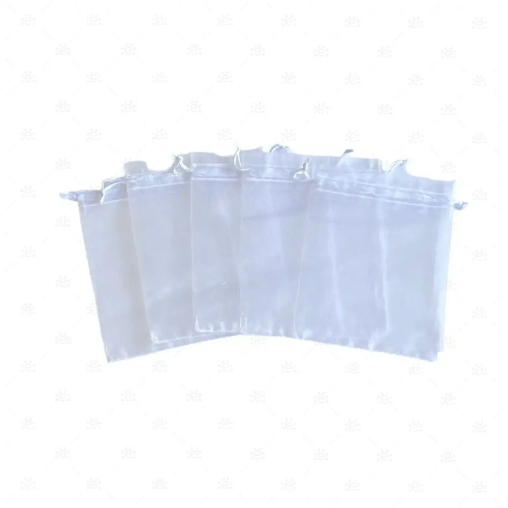 Organzasäckli grösser 10 x 15cm weiss (5er Pack)