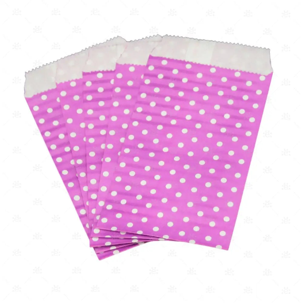 Papiersäckli beere Punkte 5 x 15cm (5er Pack)