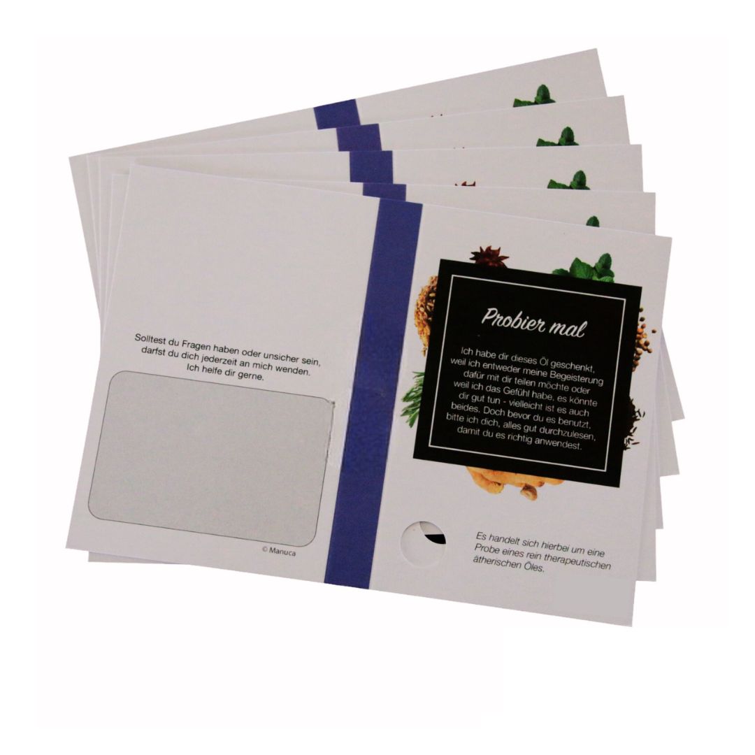 Karten für Müsterli/ Sample "Verdauungsfördernde Mischung", (5er Pack)