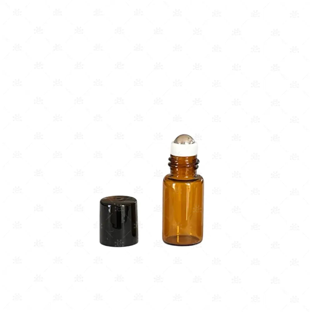 Roller 3Ml Braunglas Leicht Stahlkugel (5Er Pack) Glass Bottle