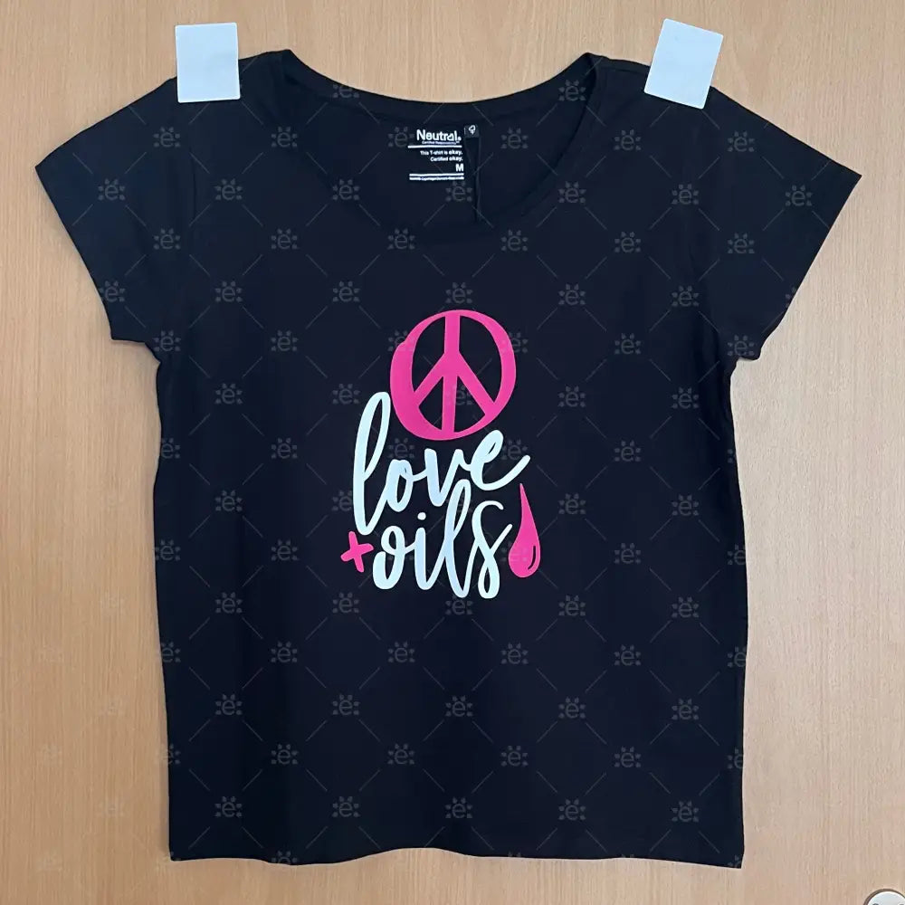 T-Shirt Neutral loose fit schwarz Grösse S ’first Oils’