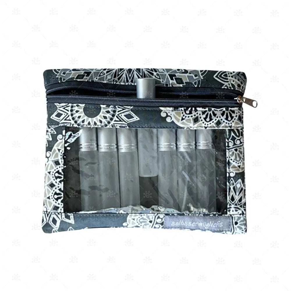 Tasche mit Sichtfenster hellgrün/weisse Punkte Cases & Displays
