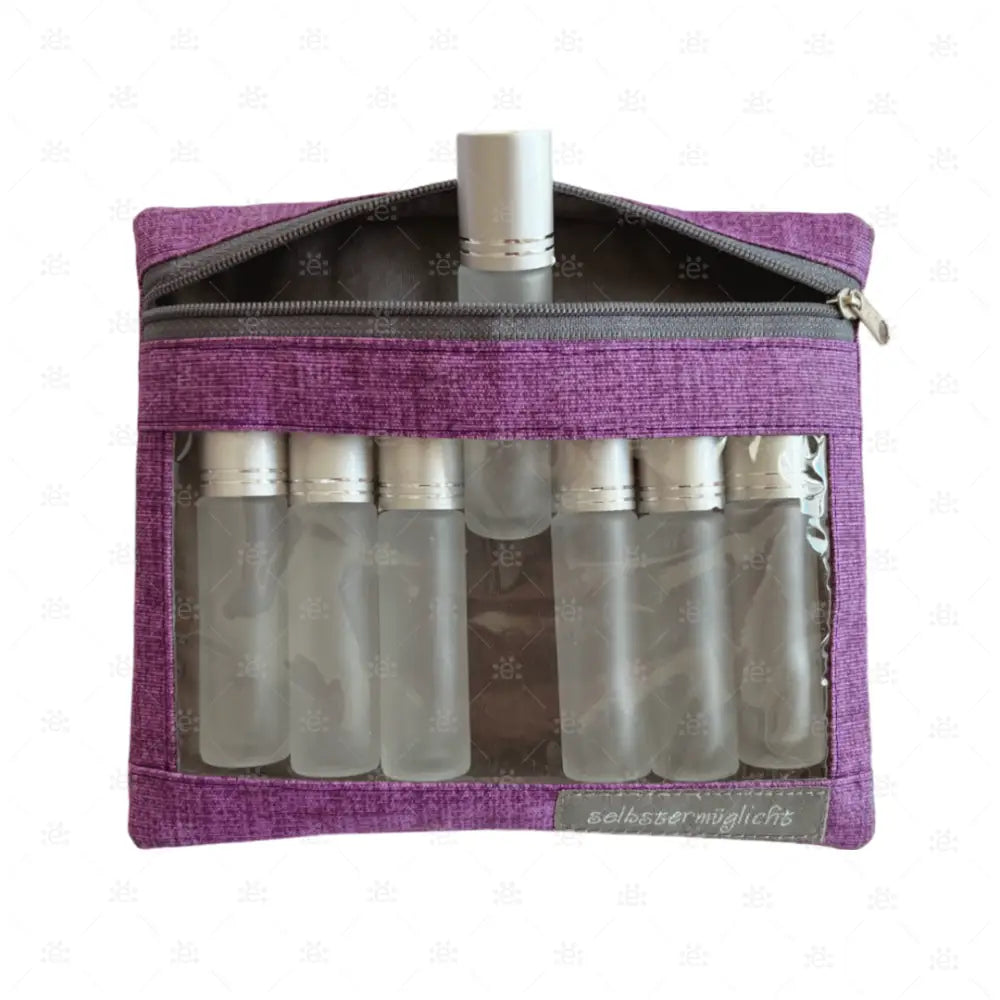 Tasche mit Sichtfenster violett/grau Cases & Displays