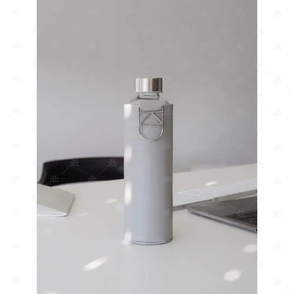Trinkflasche Equa Mismatch Grey Dove 750ml Borosilikatglas