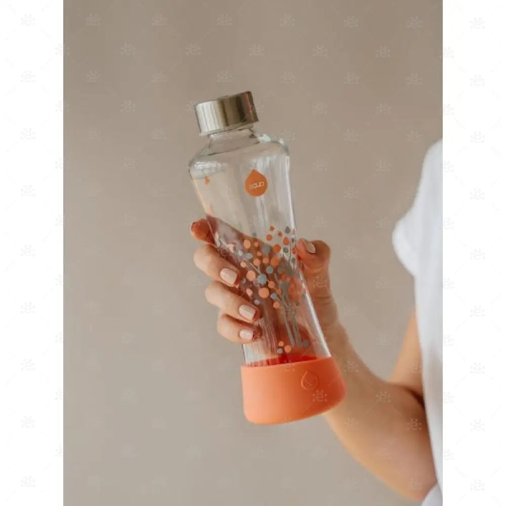 Trinkflasche Equa Squeeze Peach Tree 550ml Borosilikatglas