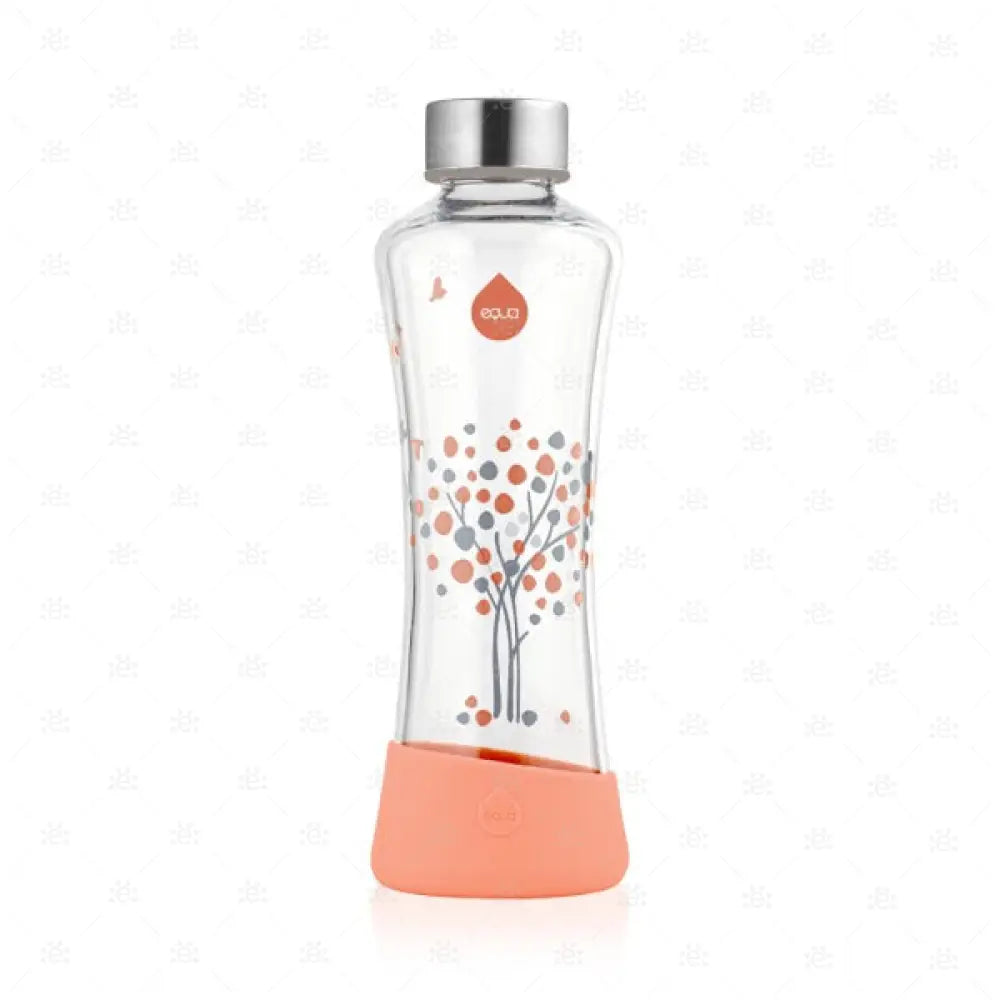 Trinkflasche Equa Squeeze Peach Tree 550ml Borosilikatglas
